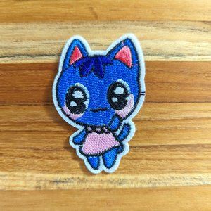 Animal Crossing Iron-on Embroidered Patch Cat Character: Rosie